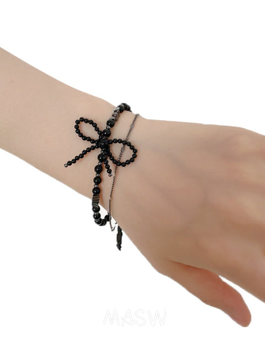 Bowknot pearl bracelet