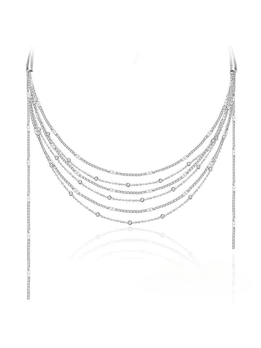 Collar con borlas de brisa ligera