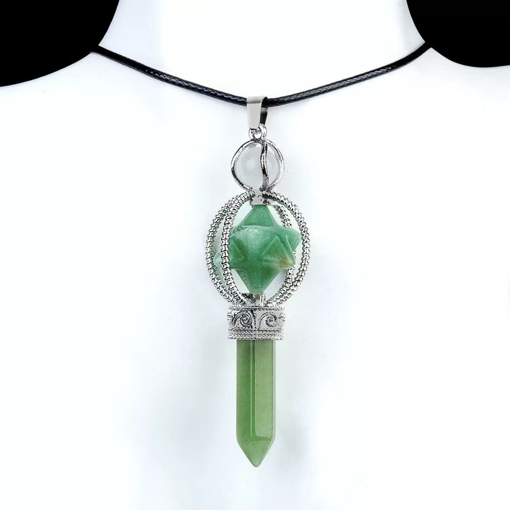 Rotating Octagonal Merkaba Pendant