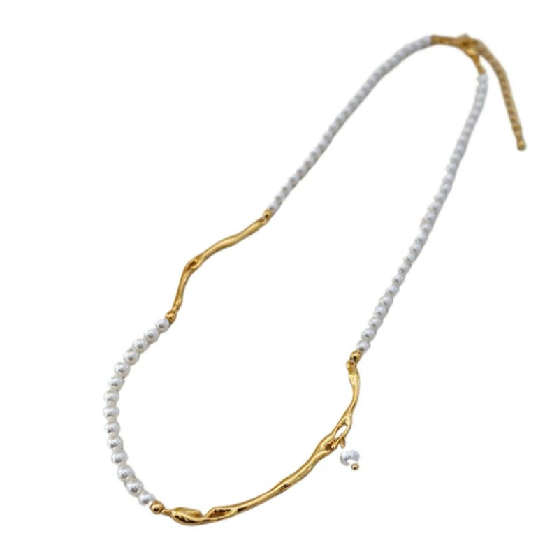 Collar elegante de perlas vintage de alta gama
