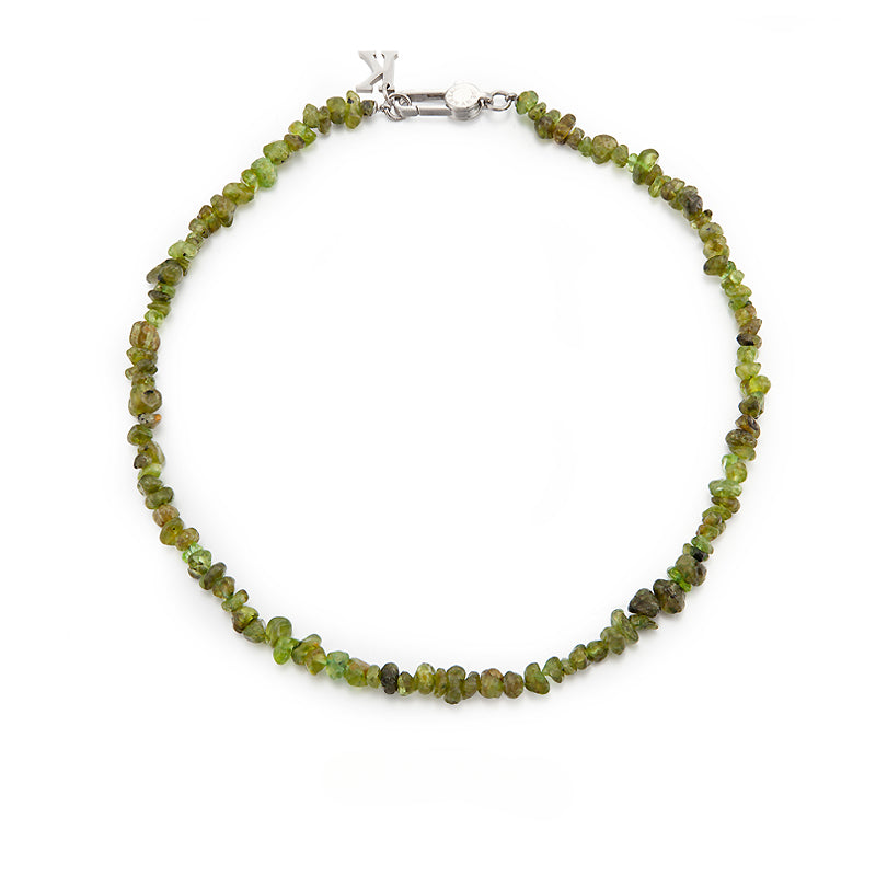 Natural stone free shape hip hop necklace
