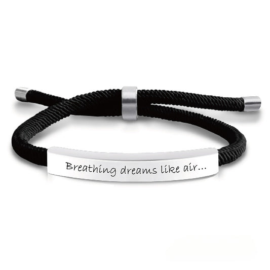 Laser Engraved Braided Bracelet(customizable)