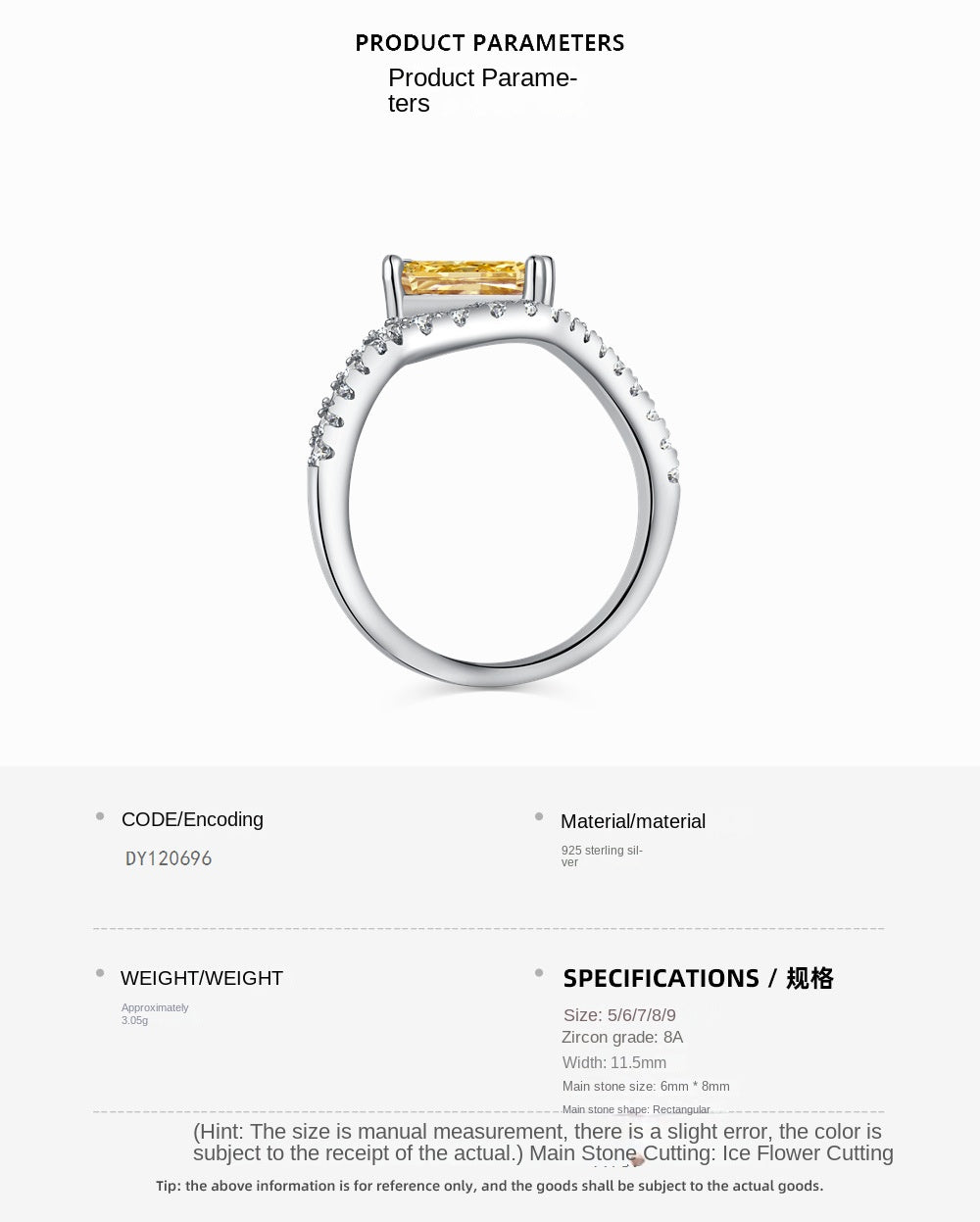 Anillo clásico de circonita con diamante de alto carbono y corte de flor de hielo brillante y noble