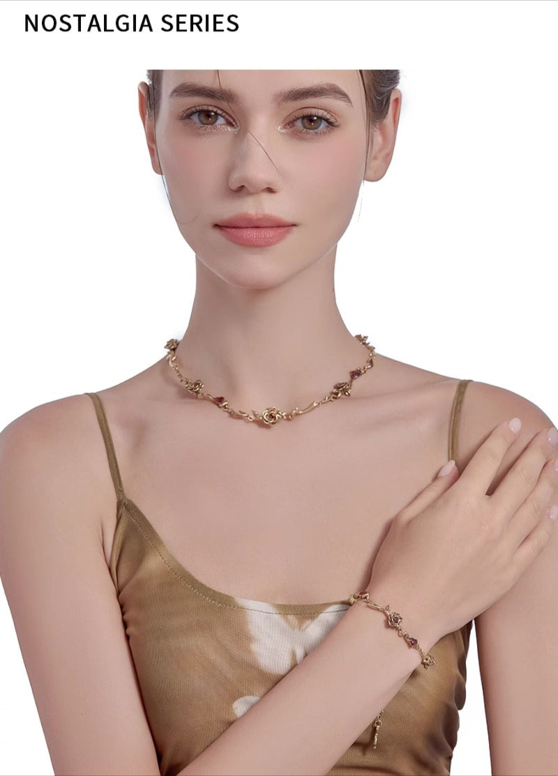 3D rose bracelet