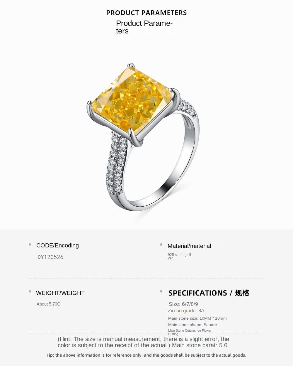 Anillo clásico de circonita con diamante de alto carbono y corte de flor de hielo brillante y noble