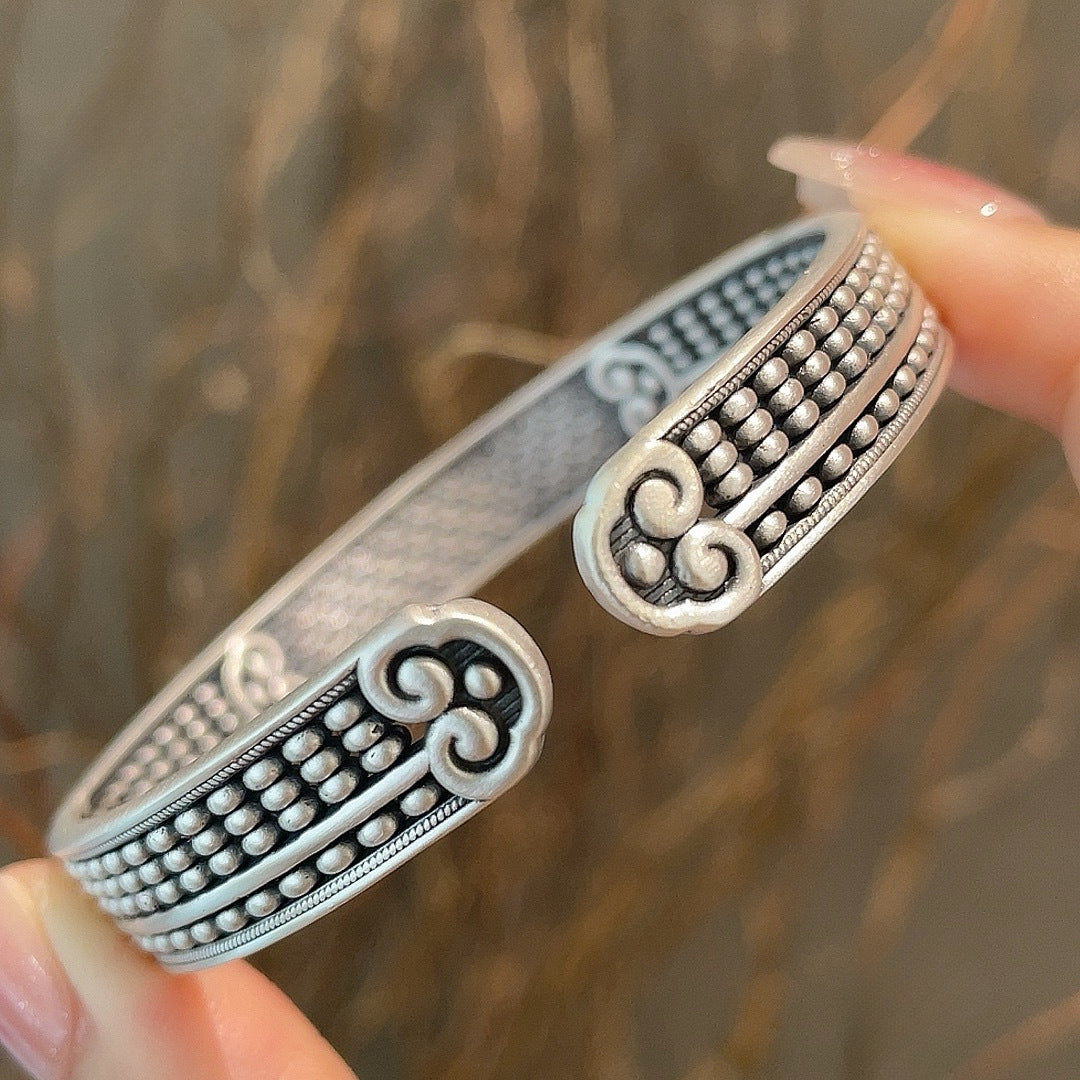 Pulsera de esmalte con ábaco inmóvil Piscis Ruyi