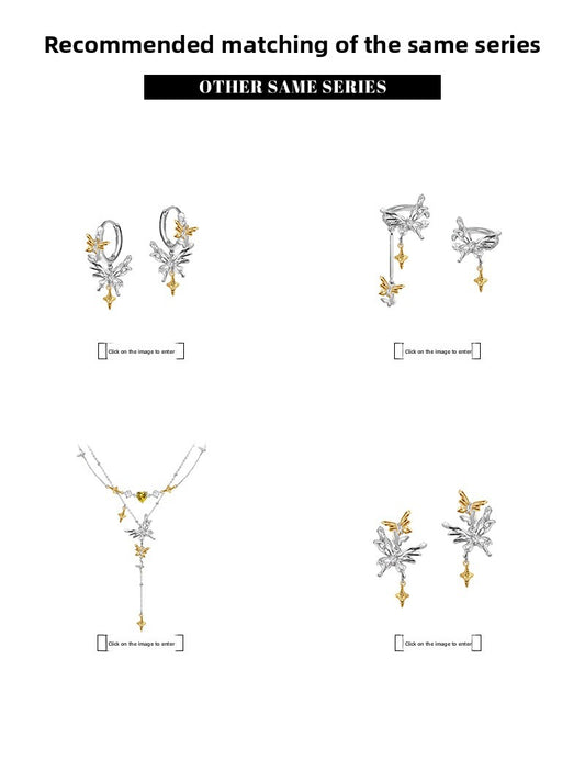 Pulsera de danza de mariposa de doble capa