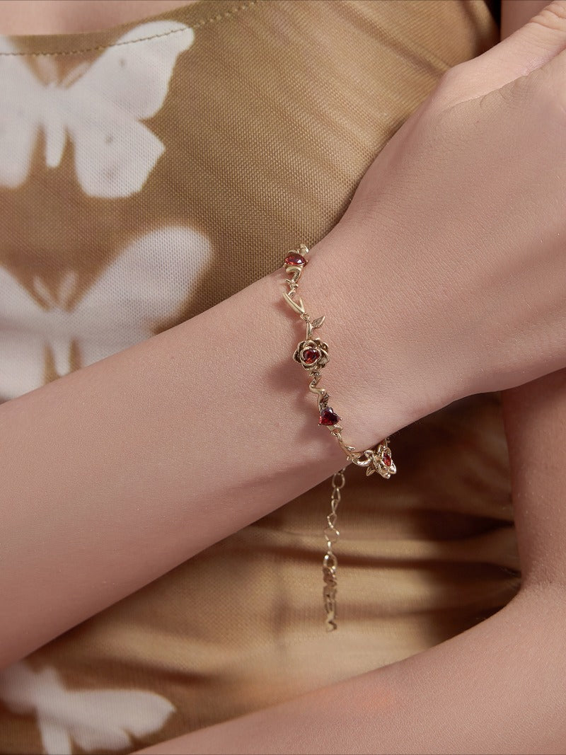 3D rose bracelet
