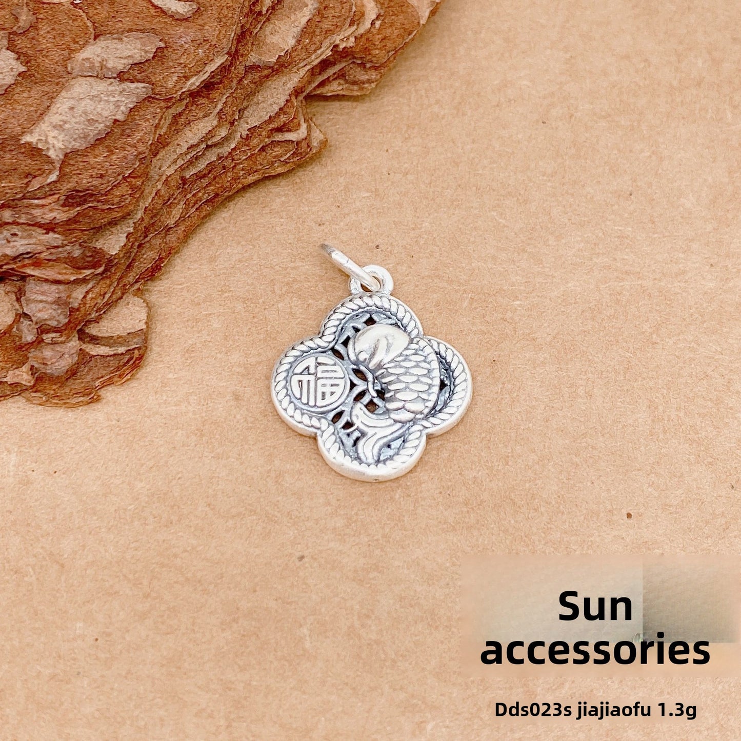 Accesorios colgantes de plata de ley tridimensionales personalizados
