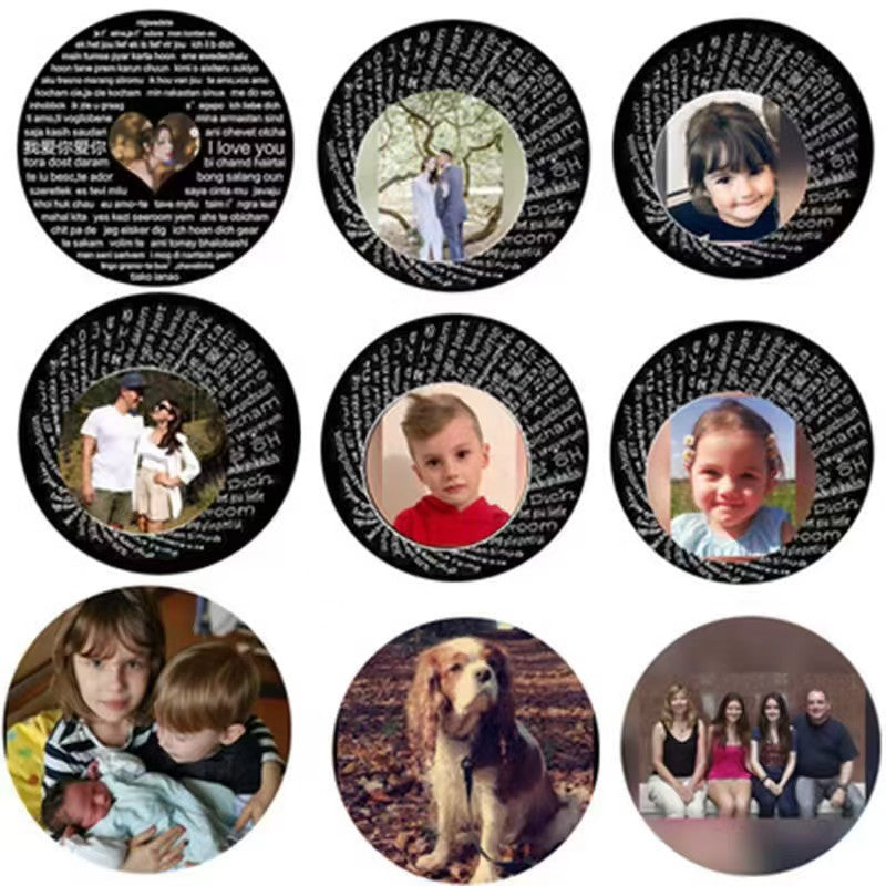 Photo Projection Rotating Pendant Necklace