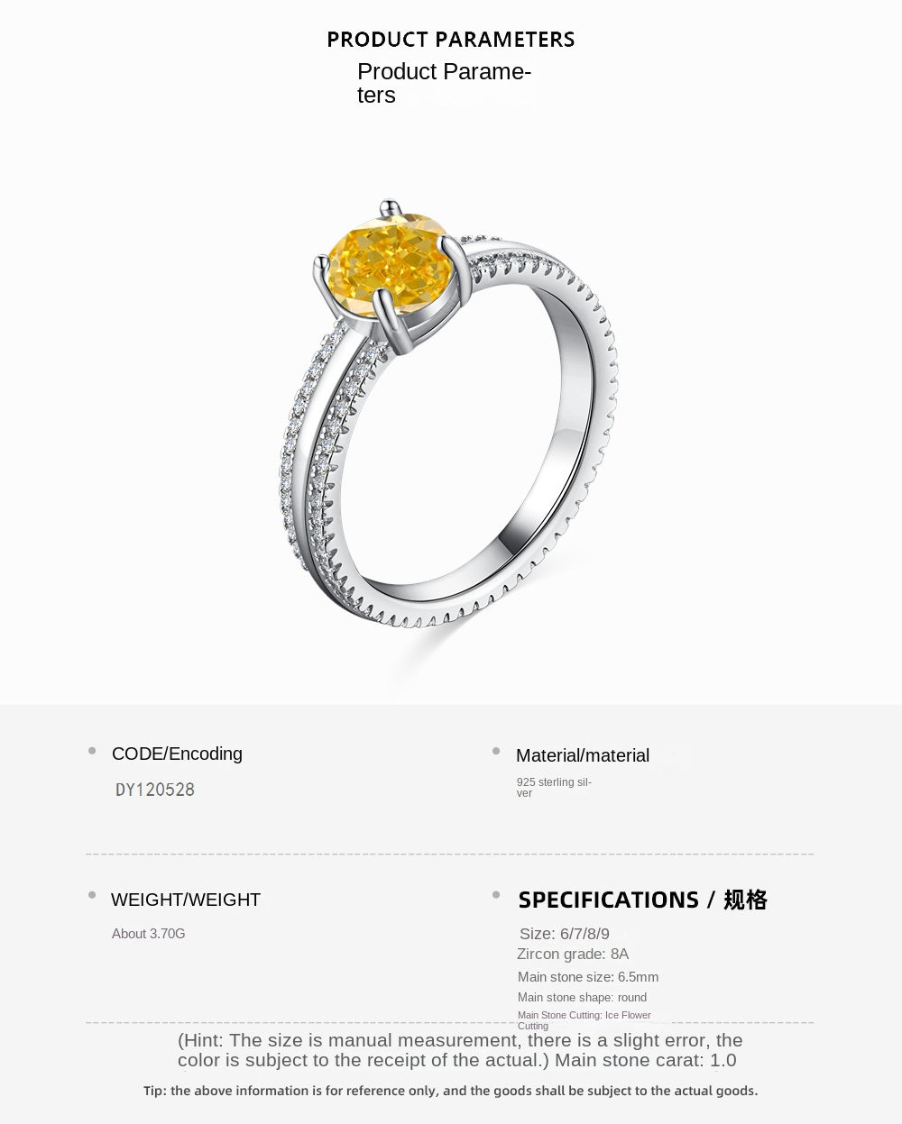 Anillo clásico de circonita con diamante de alto carbono y corte de flor de hielo brillante y noble