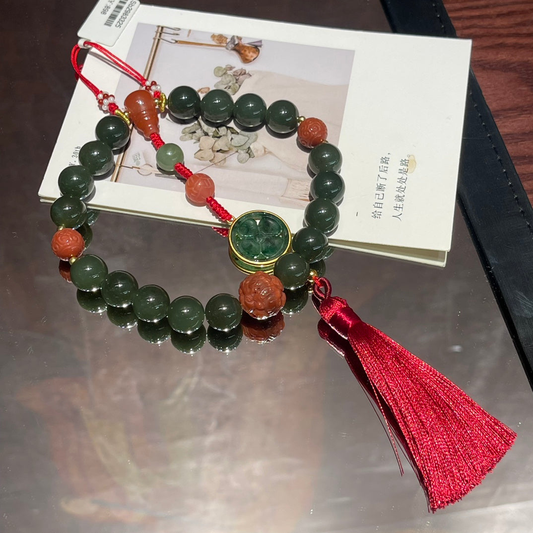 Collar de jaspe hetiano de 18 caracteres