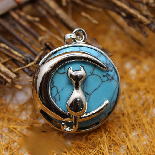 Moon Cat Pendant