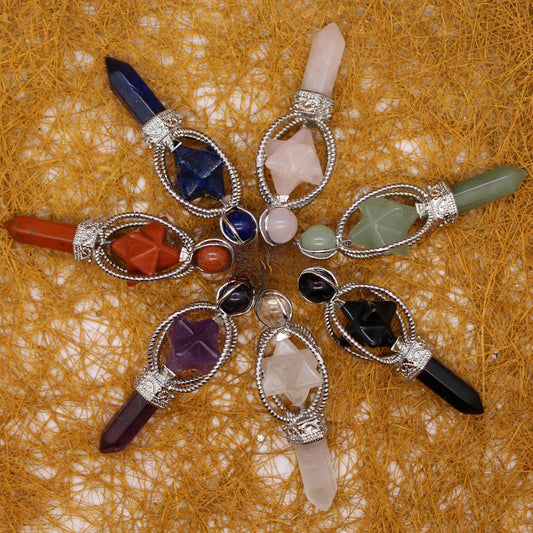 Rotating Octagonal Merkaba Pendant