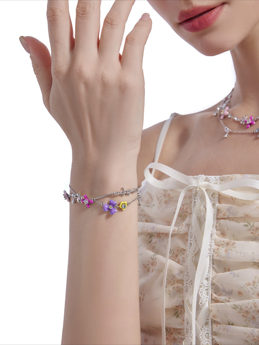 Pulsera de esmalte "Jardín Secreto"