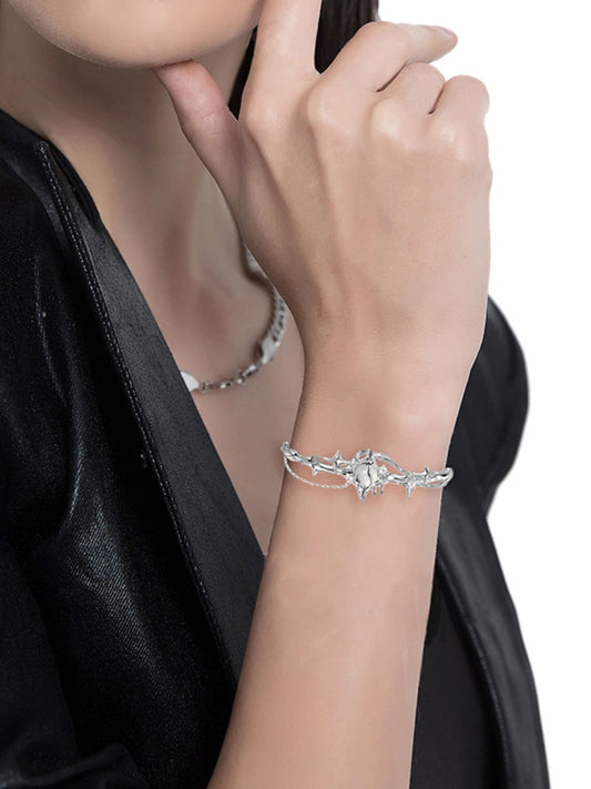 Starburst moonstone bracelet