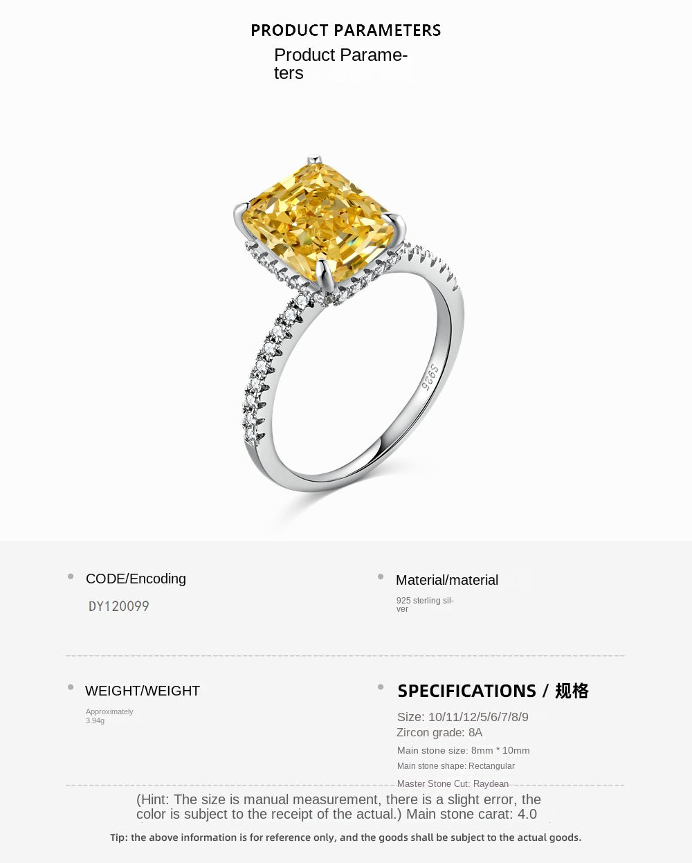 Anillo clásico de circonita con diamante de alto carbono y corte de flor de hielo brillante y noble