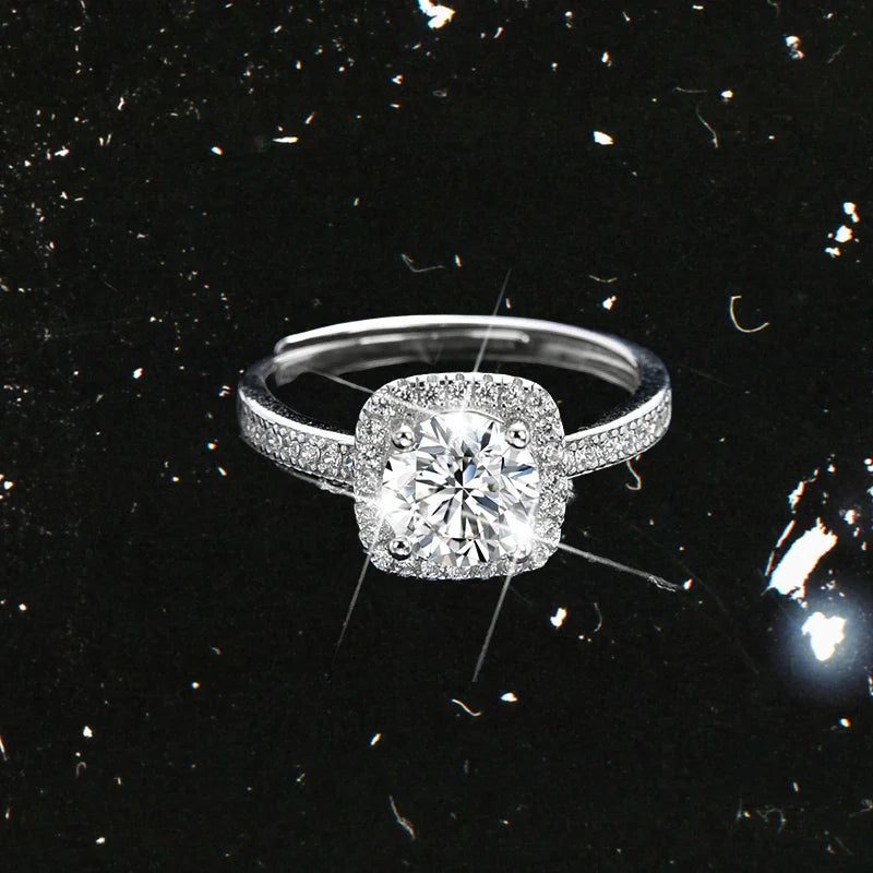 Noble Princess Square Zirconia Ring - jewelryweilin