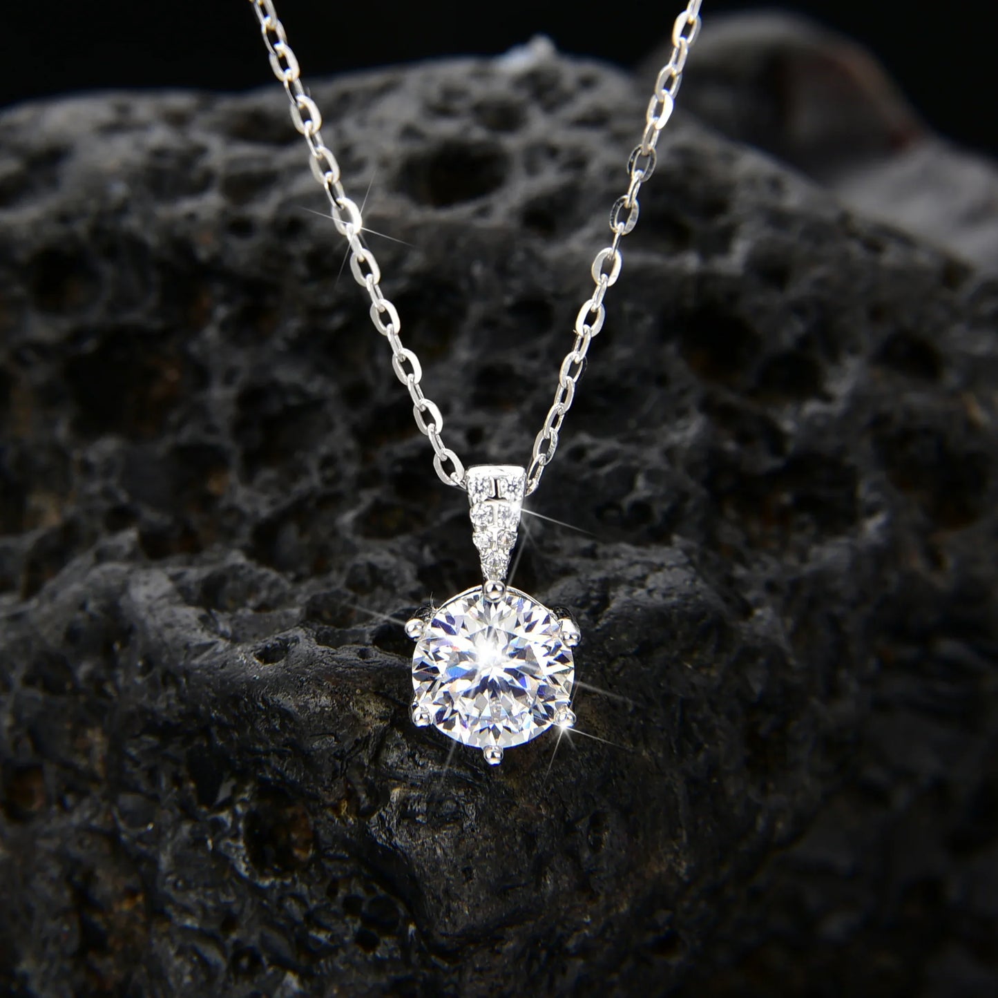 Noble single crystal pendant necklace - jewelryweilin