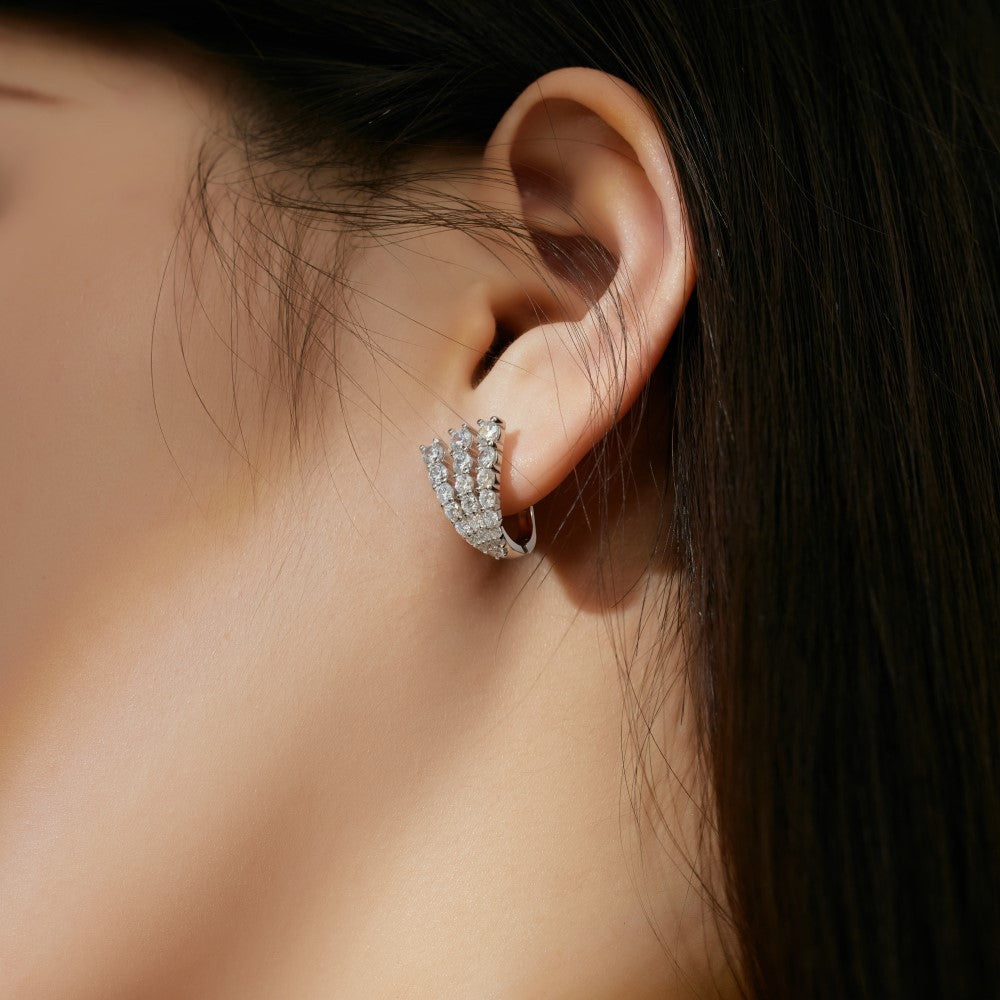 Pendientes en forma de U con personalidad de moda juvenil