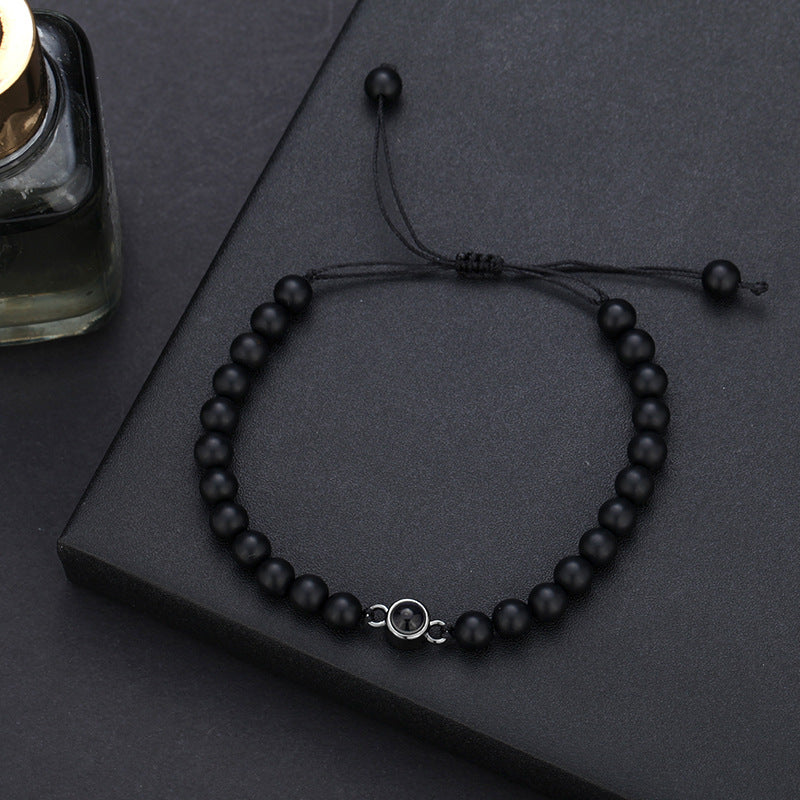 Pulsera turquesa con proyección de fotos