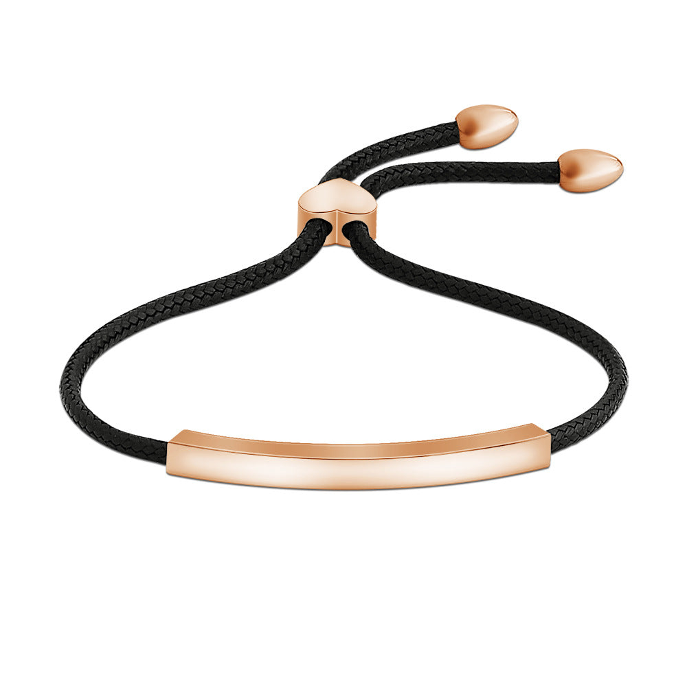 DIY engraved cube pendant bracelet