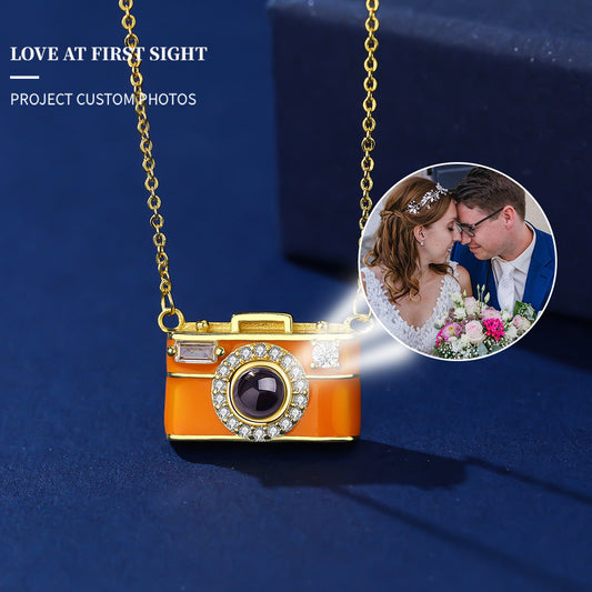 Photo Projection Small Camera Necklace