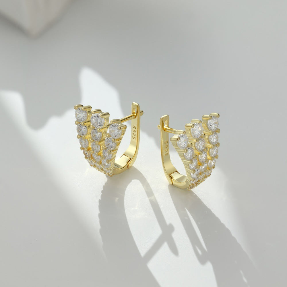 Pendientes en forma de U con personalidad de moda juvenil