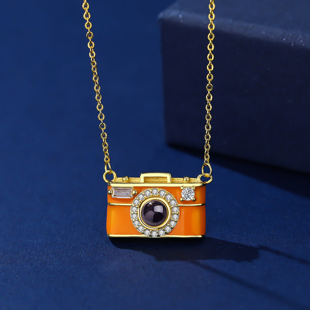 Photo Projection Small Camera Necklace