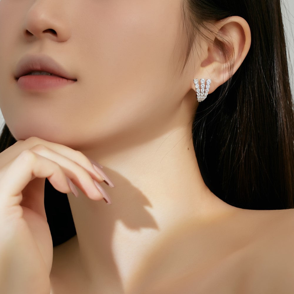 Pendientes en forma de U con personalidad de moda juvenil