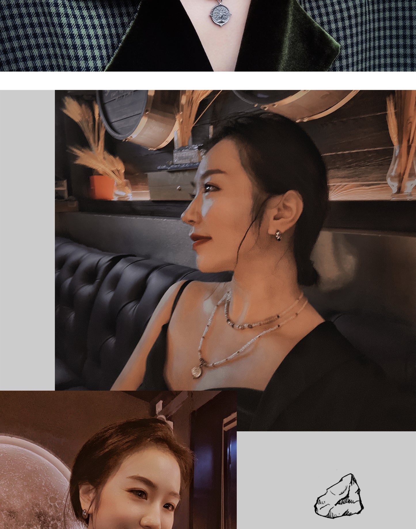 Snowstorm necklace