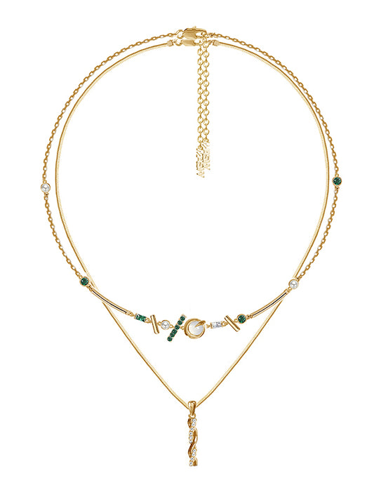 Collar con colgante de pilar con transferencia de hip hop