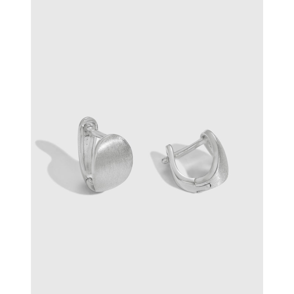 Pendientes cepillados de alta gama en forma de U y semiarco