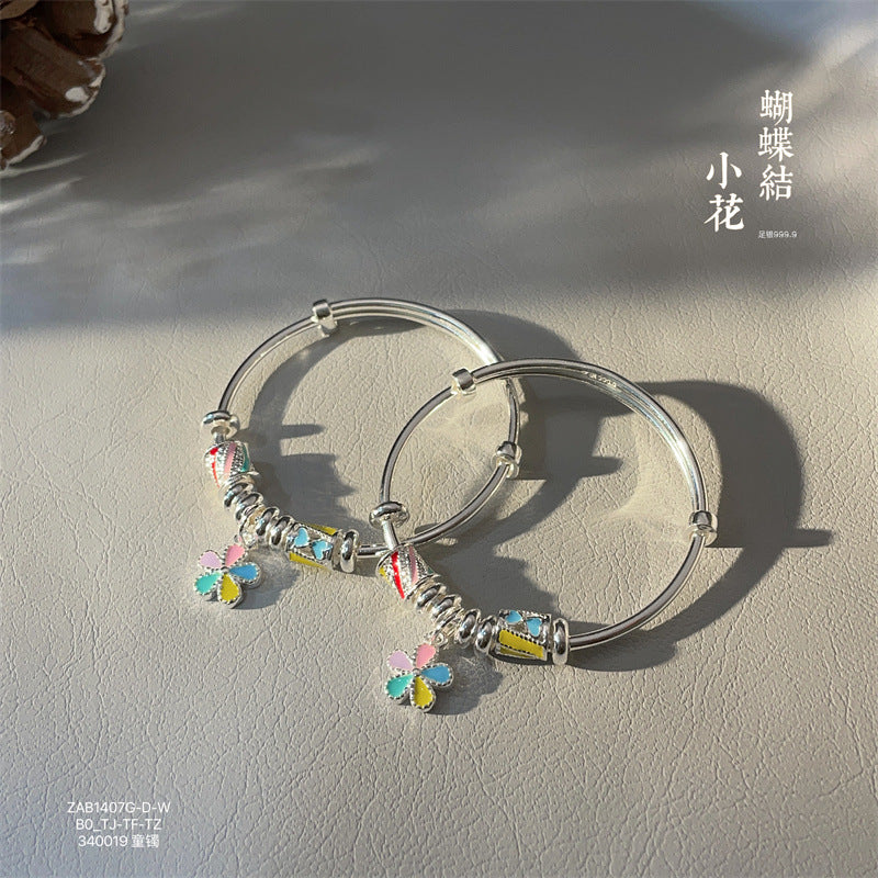 China A pair of colorful roller flower bracelets for children