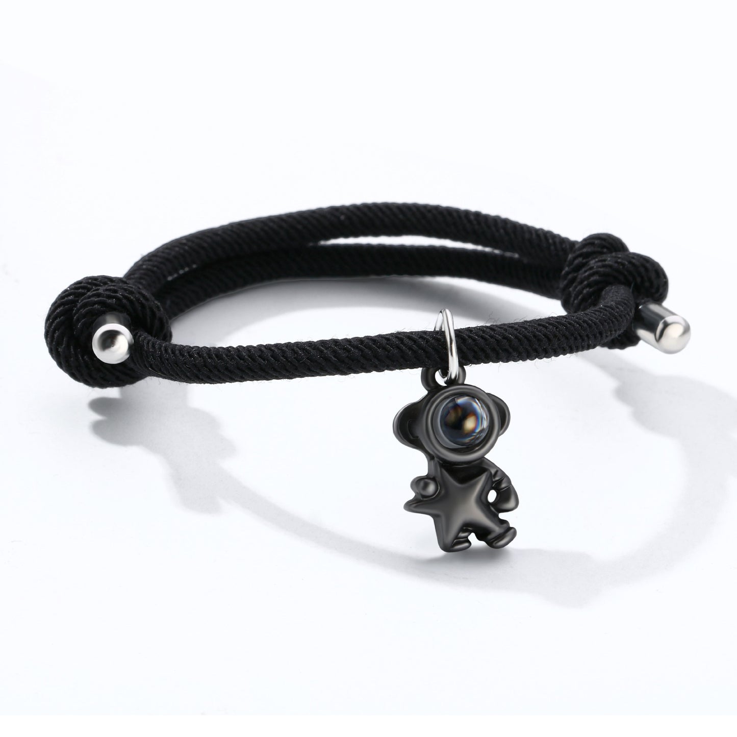 Pulsera de pareja de astronautas con proyección de fotos