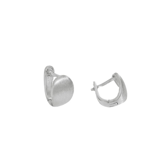 High-end semi-arc U-shaped brushed earrings - jewelryweilin