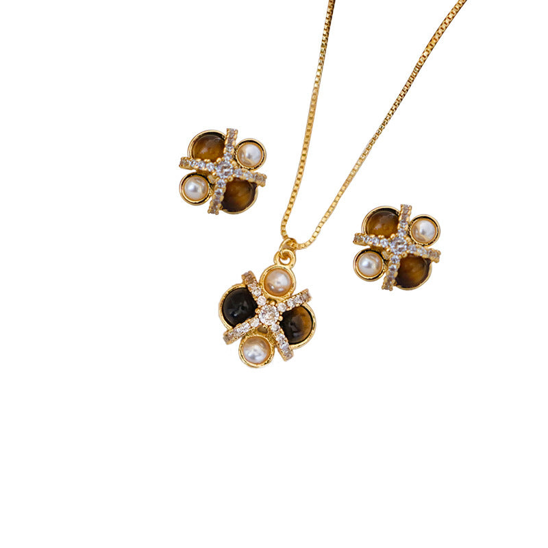 Collar de circonitas de lujo para mujer