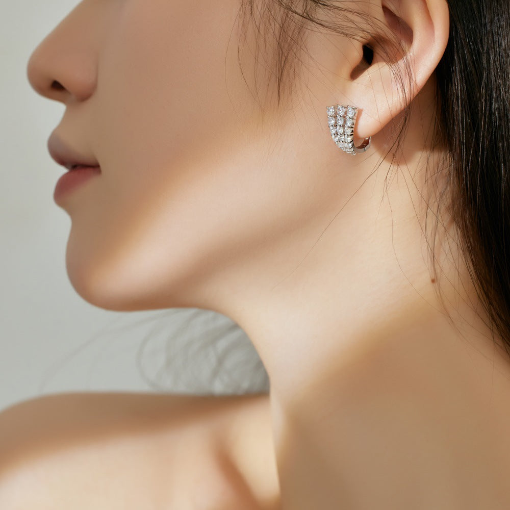 Pendientes en forma de U con personalidad de moda juvenil
