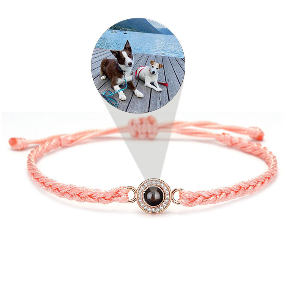 Pulsera de girasol con proyección de fotos