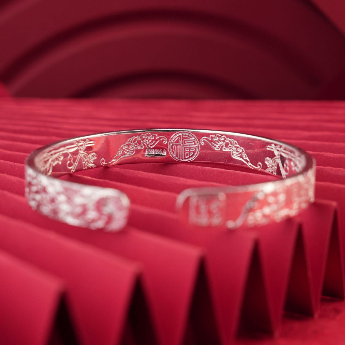 New Chinese style blessing sterling silver bracelet