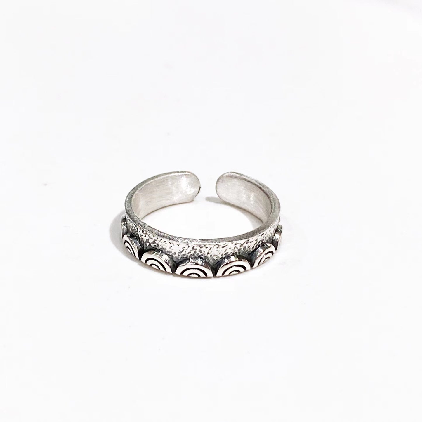 Anillos de pareja de plata de ley de moda