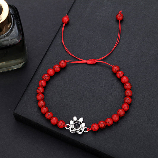 Photo Projection Dog Paw Bracelet