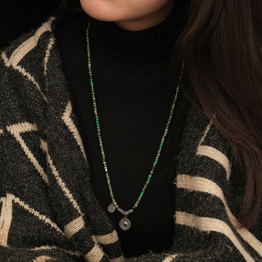 Collar colgante de ensueño verde