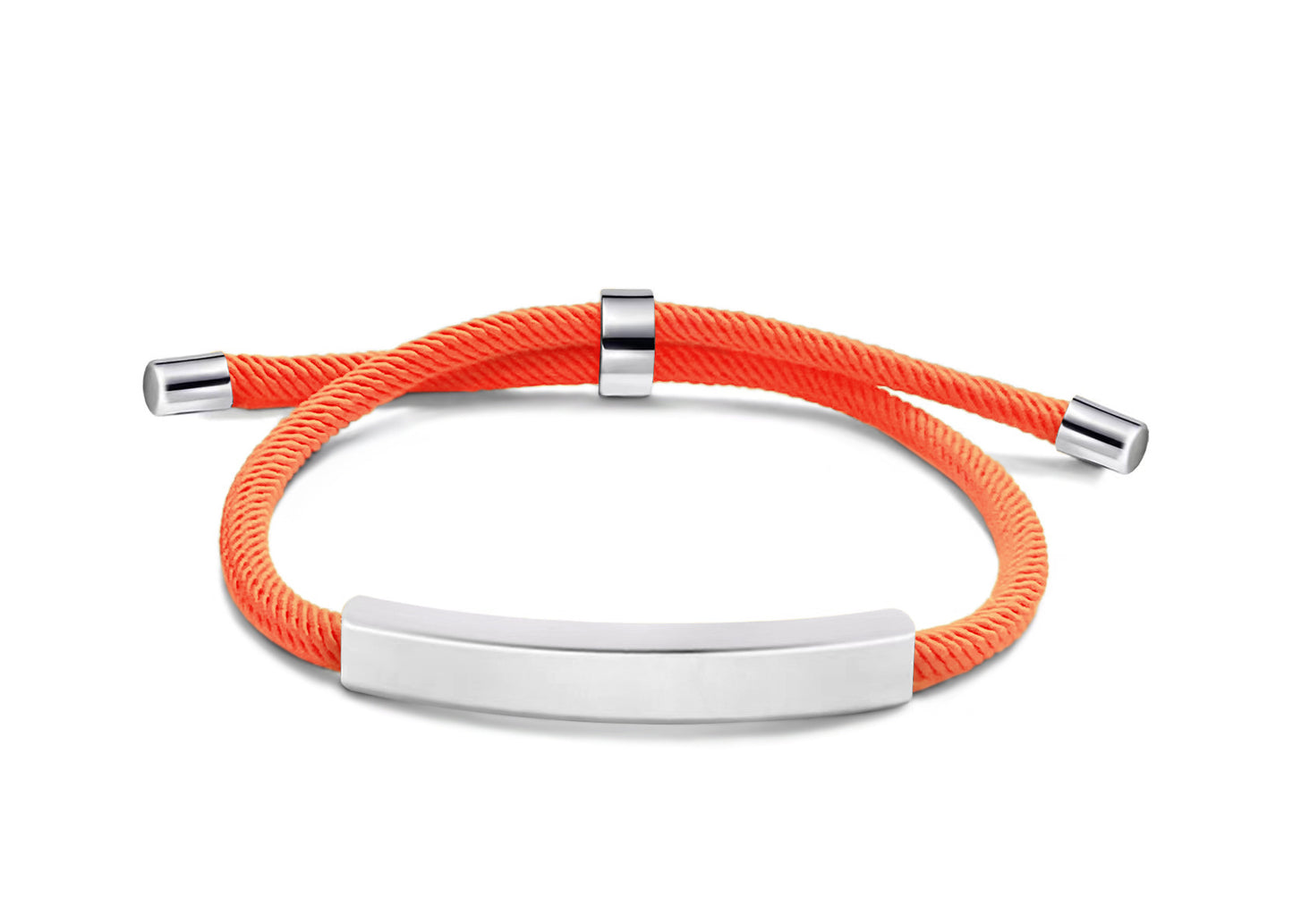 Pulsera trenzada grabada con láser
