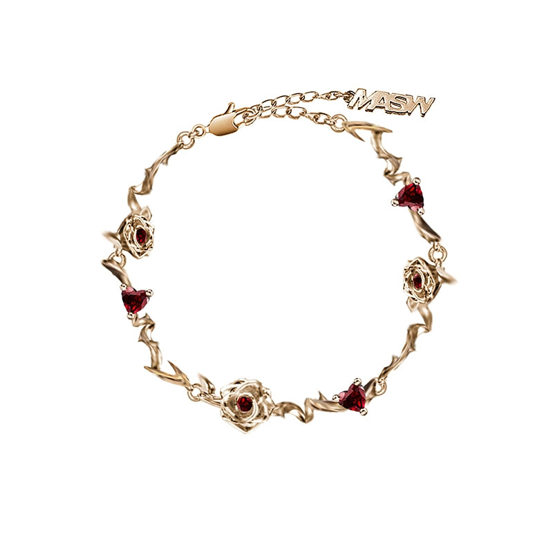 3D rose bracelet