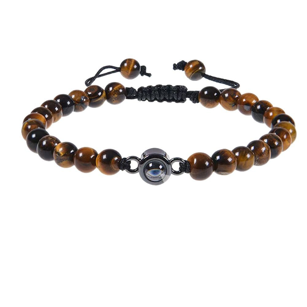 Sandstone projection photo bracelet