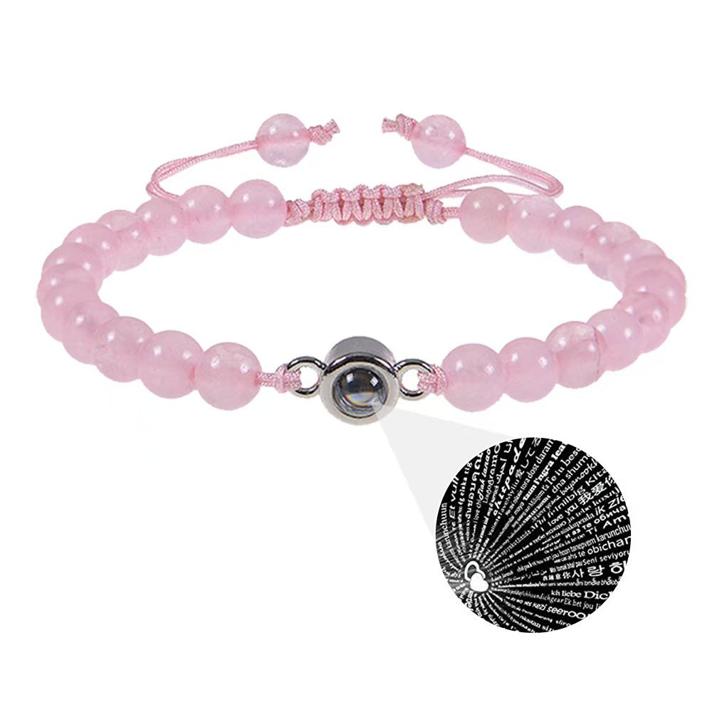 Sandstone projection photo bracelet