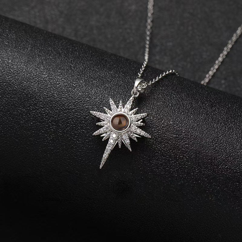 Collar de estrellas con proyección de fotos