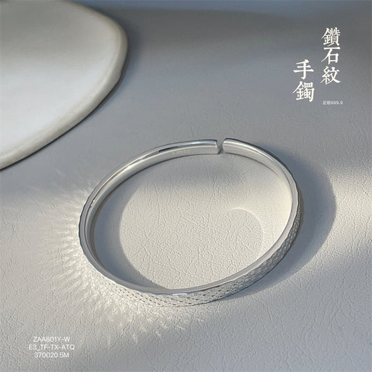 China Solid sterling silver open tattoo bracelet batch