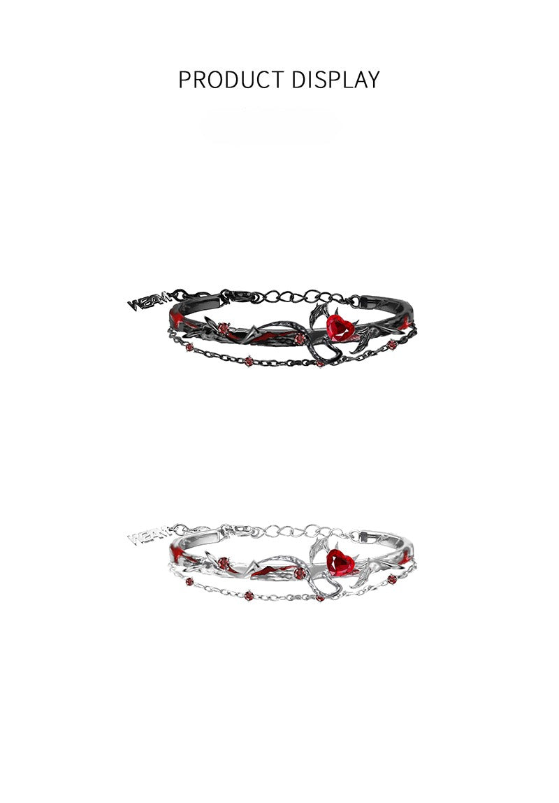 Red heart bracelet